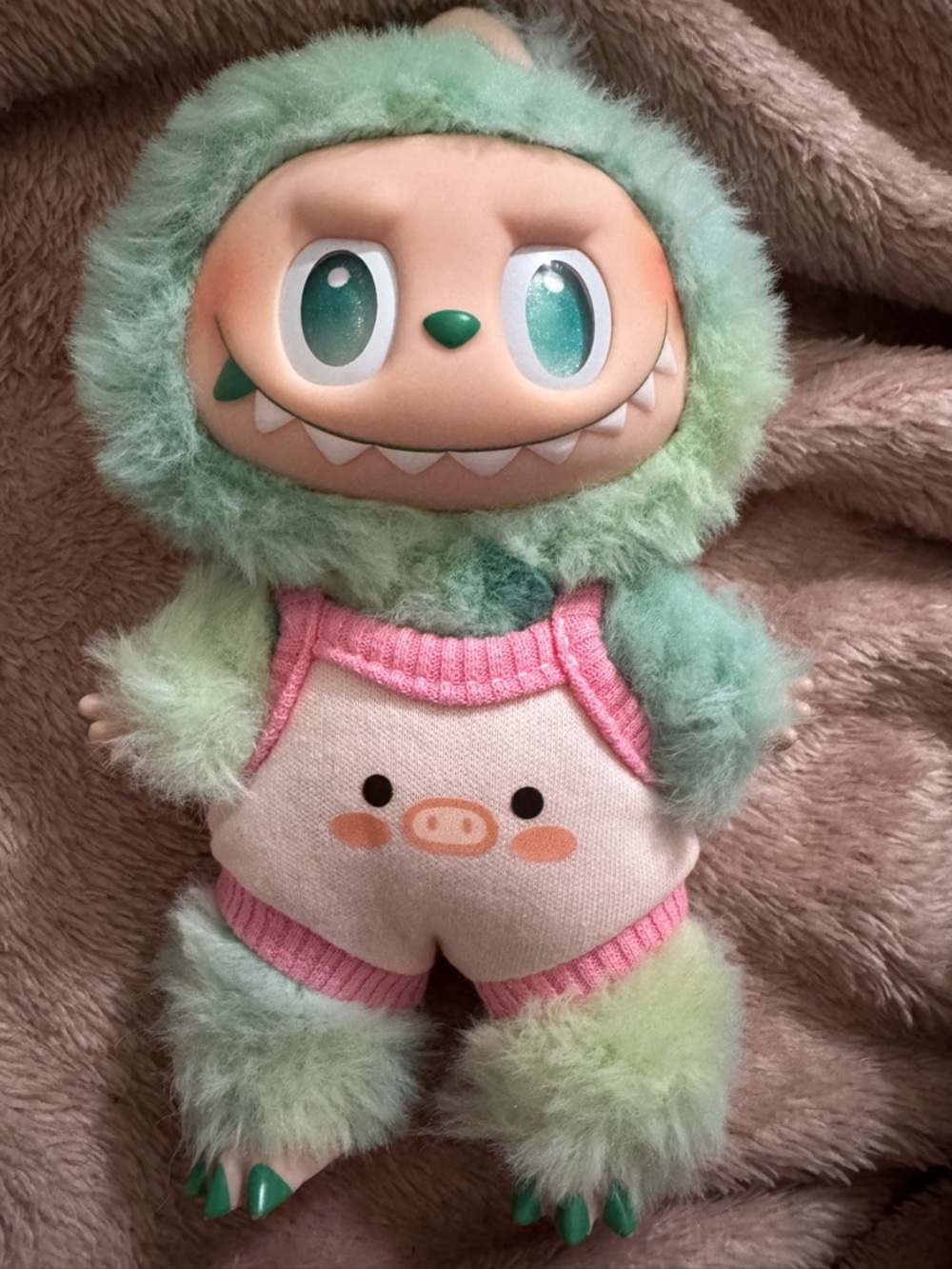 Cute piggy face Labubu romper-doll not included
